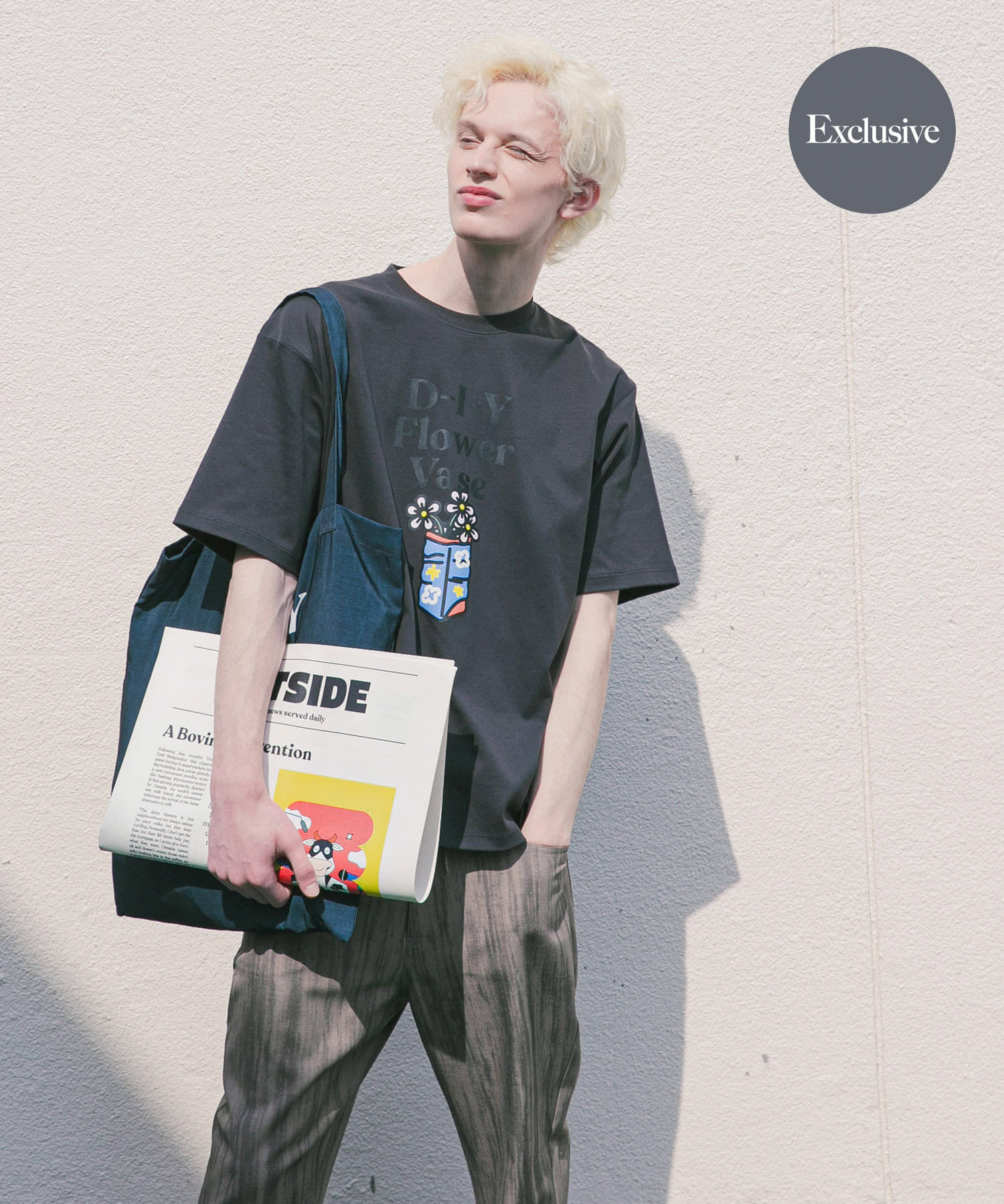 SENSE OF PLACE by URBAN RESEARCH「『別注』OATSIDE&times;SENSE OF PLACE　グラフィックショートスリーブ Tシャツ A」|Tシャツ・カットソー|ブラック