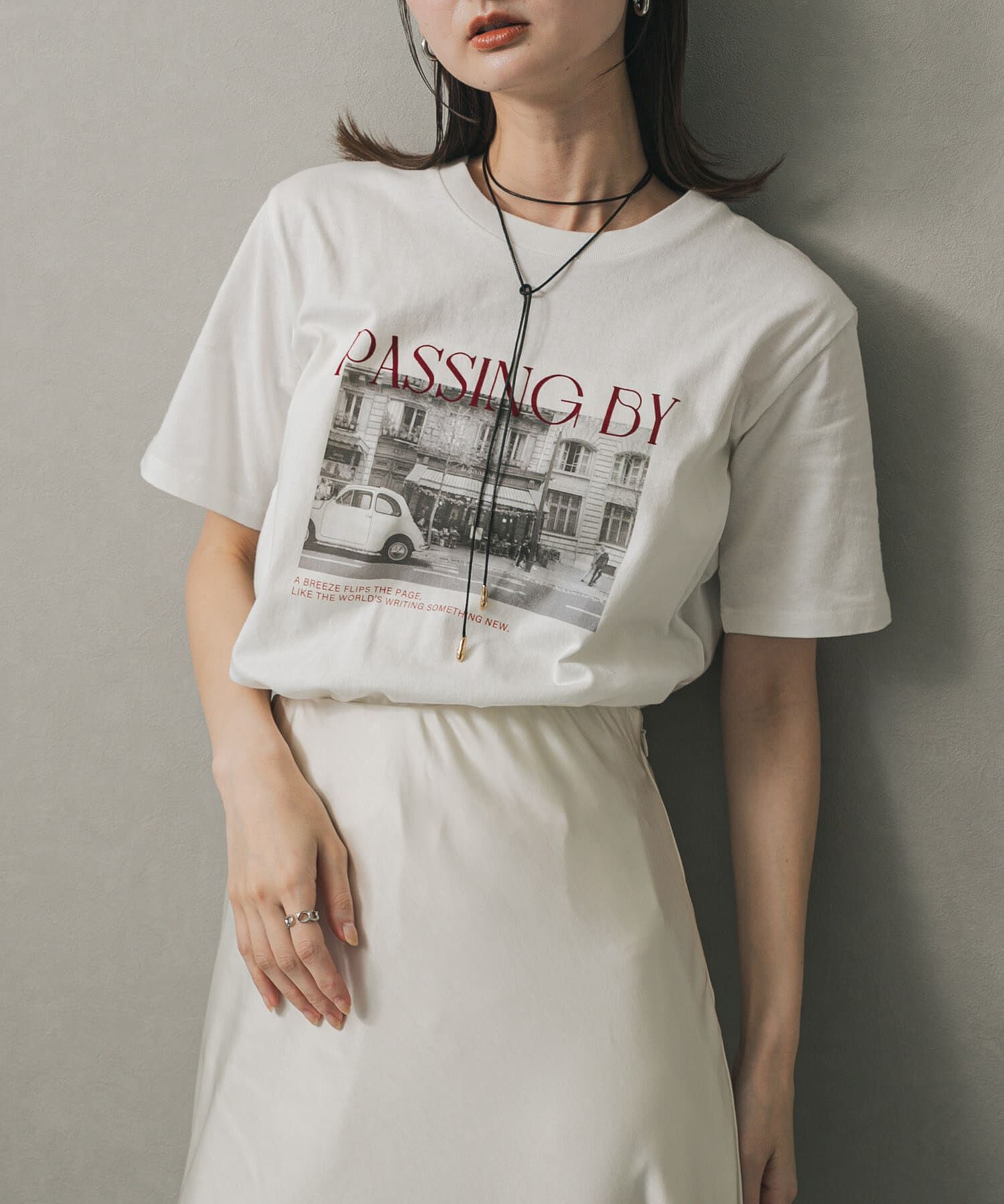 SENSE OF PLACE by URBAN RESEARCH「アソートフォトTシャツ(半袖)」|Tシャツ・カットソー|オフホワイト