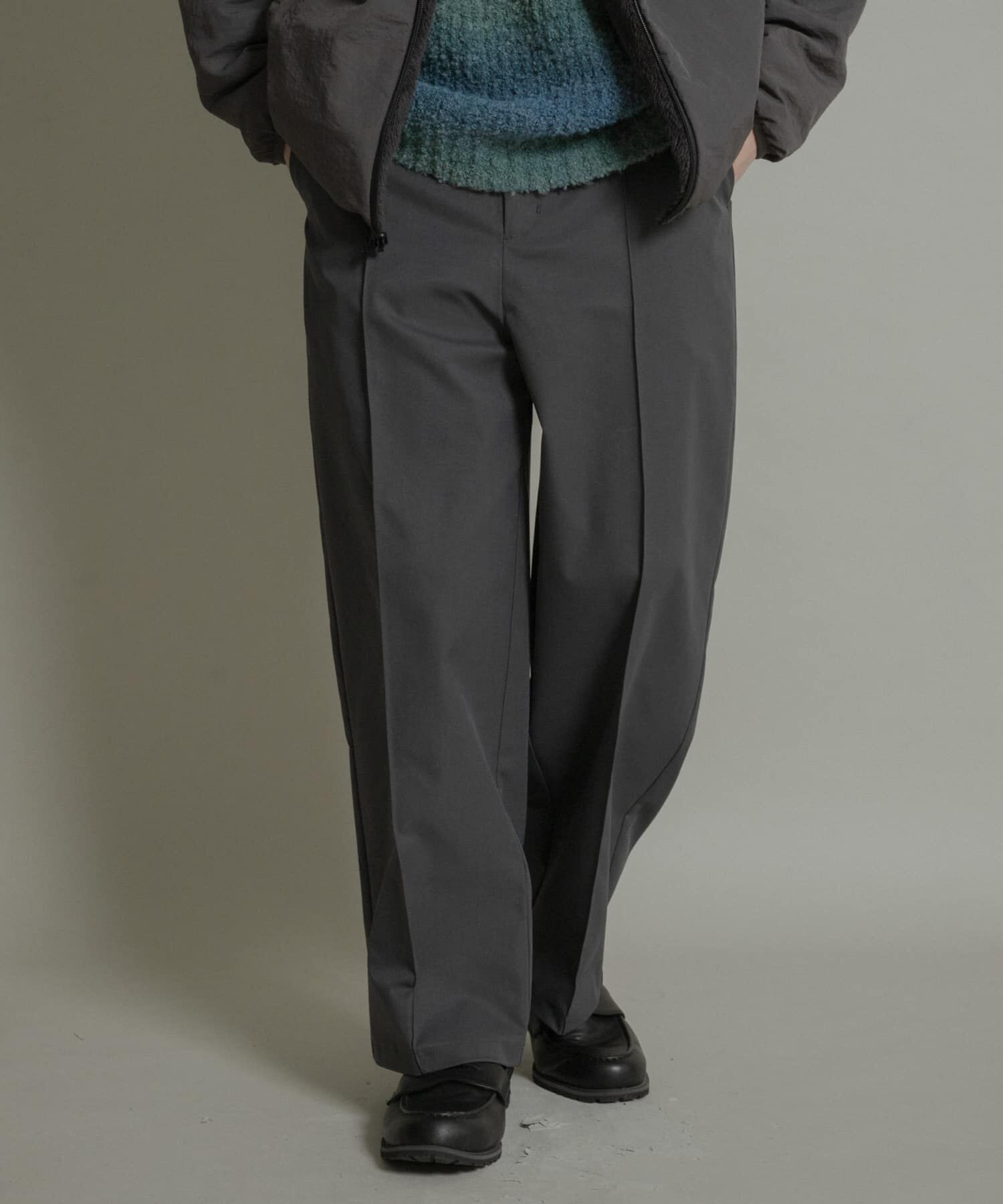SENSE OF PLACE by URBAN RESEARCH「ピンタックワイドスラックス」|その他|チャコールグレー