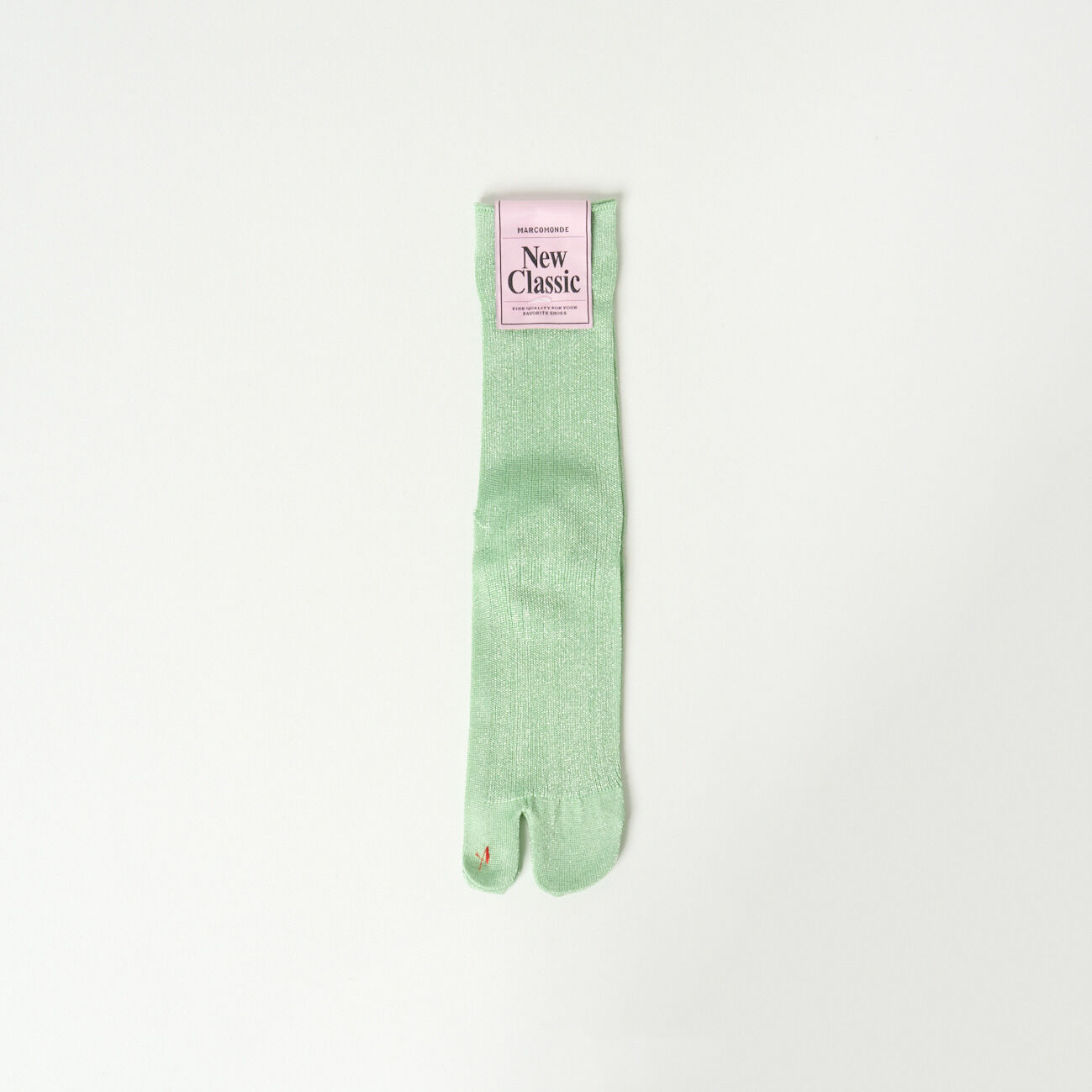  「MARCOMONDE GLITTER TABI SOCKS」|ソックス|ライトグリーン