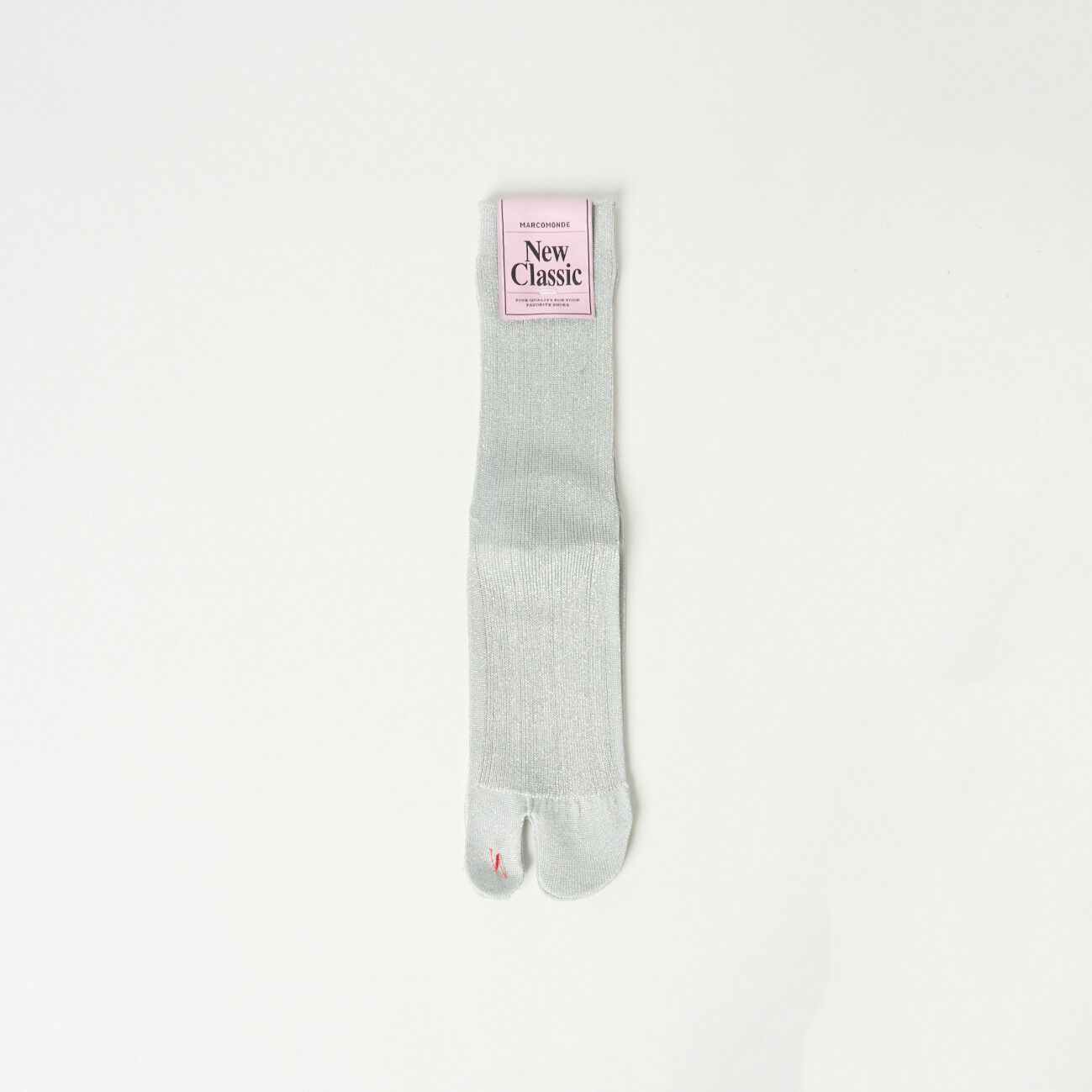 「MARCOMONDE GLITTER TABI SOCKS」|ソックス|シルバー