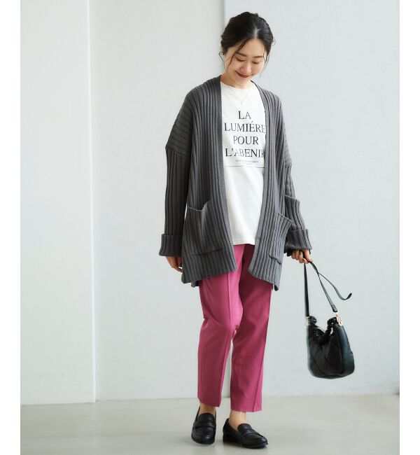 le.coeur blanc「ストレッチテーパードパンツ」|スラックス|