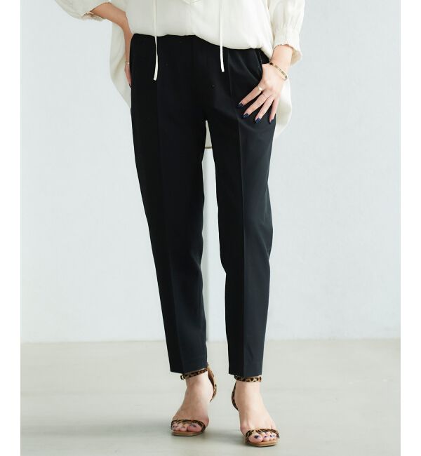 le.coeur blanc「ストレッチテーパードパンツ」|スラックス|