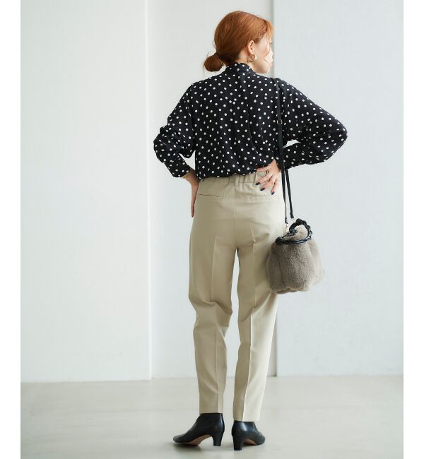 le.coeur blanc「ストレッチテーパードパンツ」|スラックス|