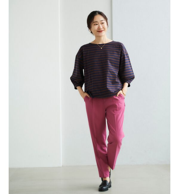 le.coeur blanc「ストレッチテーパードパンツ」|スラックス|