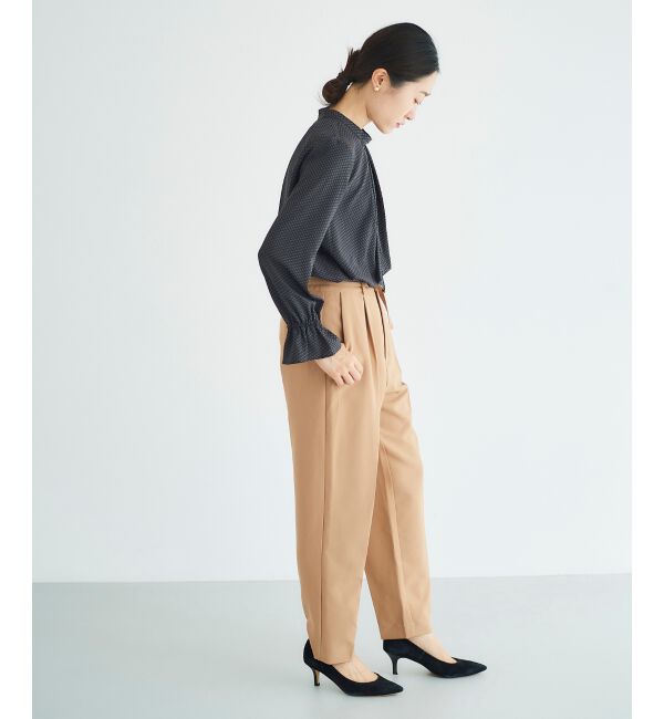 le.coeur blanc「《手洗い可能》キカプリントスカーフタイブラウス」|シャツ・ブラウス|