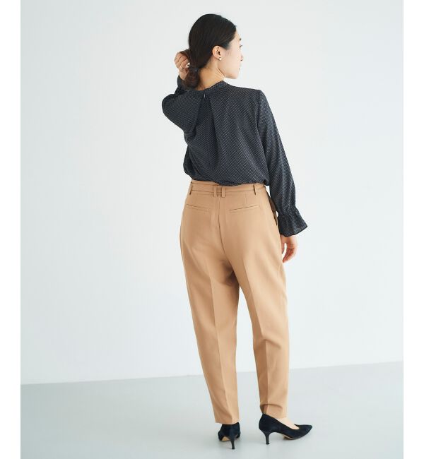 le.coeur blanc「《手洗い可能》キカプリントスカーフタイブラウス」|シャツ・ブラウス|