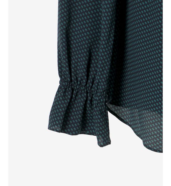 le.coeur blanc「《手洗い可能》キカプリントスカーフタイブラウス」|シャツ・ブラウス|