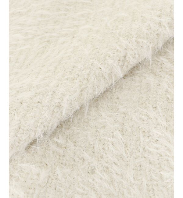  「《WEB限定アイテム》フェザーヤーンラメニットカーディガン」|カーディガン|