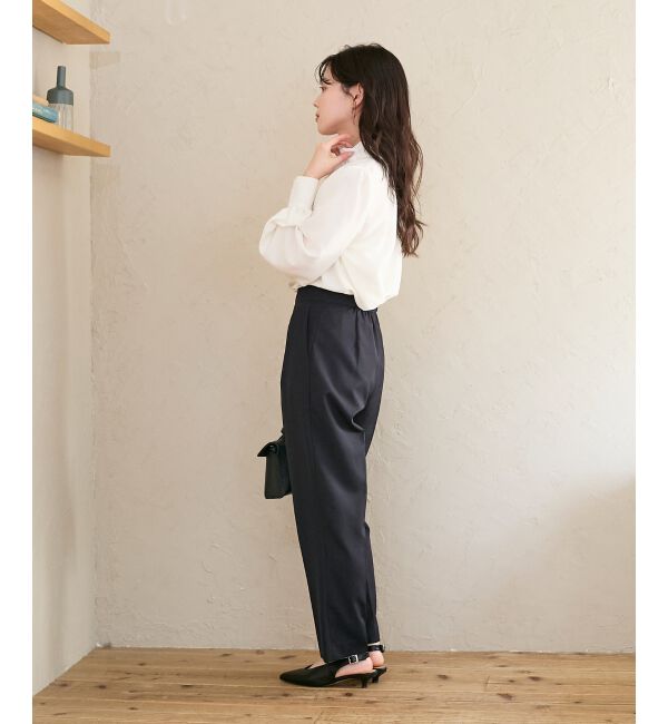  「フィブリルサテンボウタイブラウス」|シャツ・ブラウス|