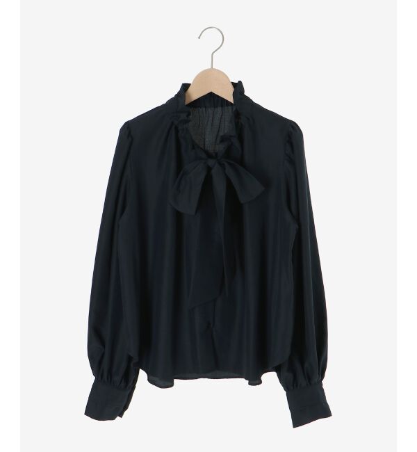  「フィブリルサテンボウタイブラウス」|シャツ・ブラウス|