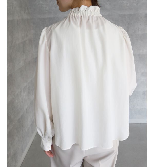  「フィブリルサテンボウタイブラウス」|シャツ・ブラウス|