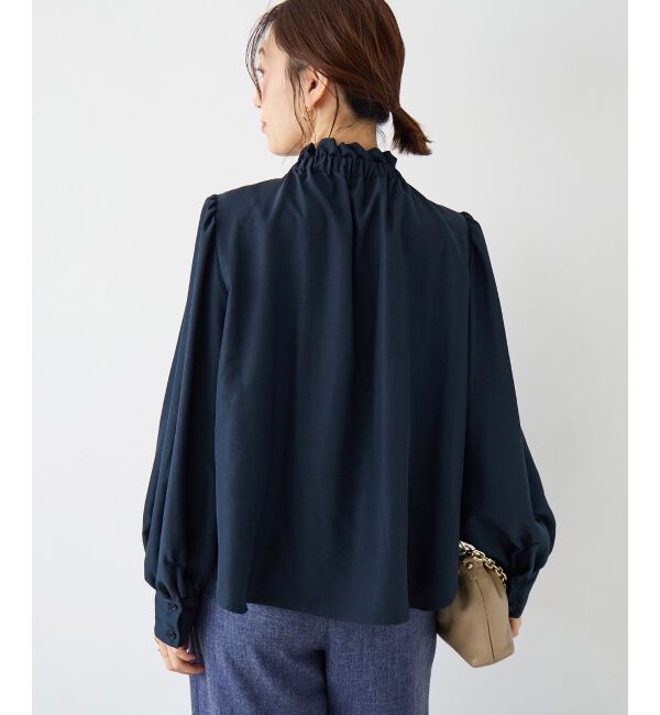 「フィブリルサテンボウタイブラウス」|シャツ・ブラウス|