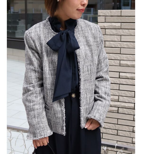  「フィブリルサテンボウタイブラウス」|シャツ・ブラウス|