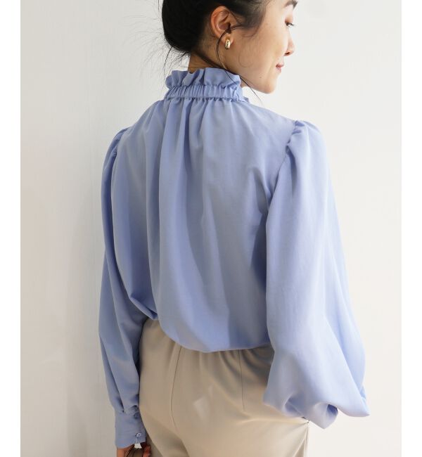  「フィブリルサテンボウタイブラウス」|シャツ・ブラウス|