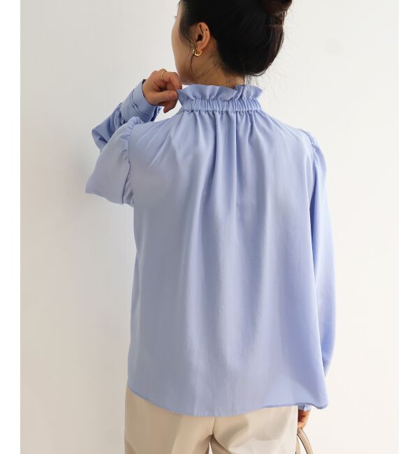  「フィブリルサテンボウタイブラウス」|シャツ・ブラウス|