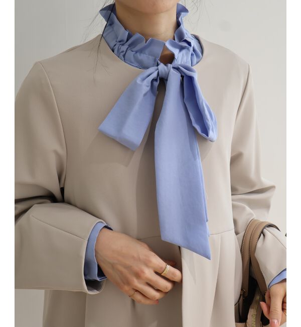  「フィブリルサテンボウタイブラウス」|シャツ・ブラウス|