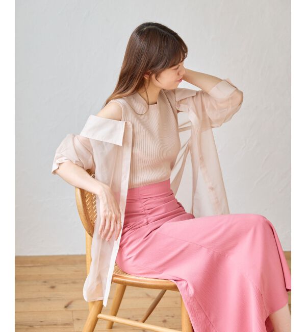 MAJESTICLEGON「タンクセットシアーシャツ」|シャツ・ブラウス|