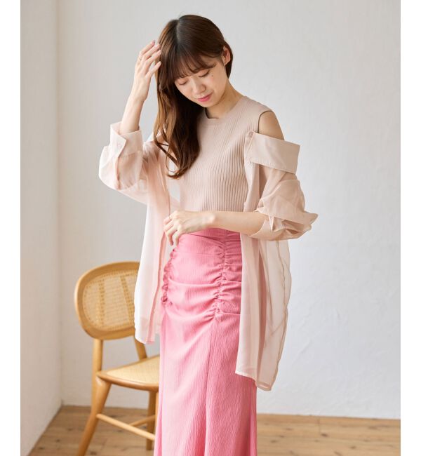 MAJESTICLEGON「タンクセットシアーシャツ」|シャツ・ブラウス|