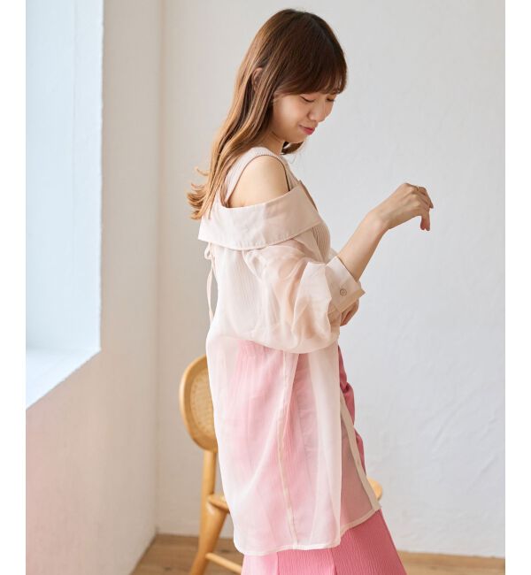 MAJESTICLEGON「タンクセットシアーシャツ」|シャツ・ブラウス|