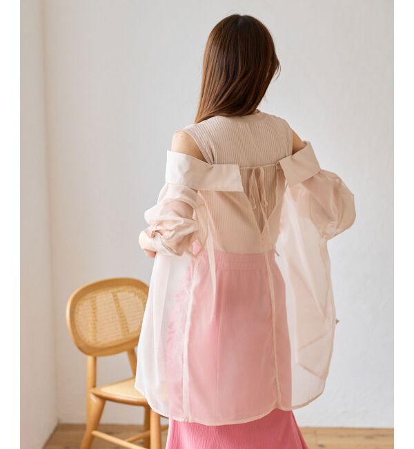 MAJESTICLEGON「タンクセットシアーシャツ」|シャツ・ブラウス|