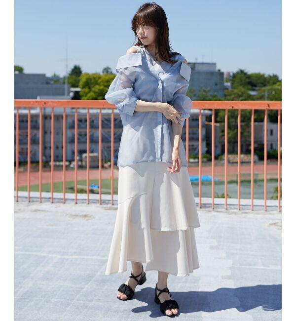 MAJESTICLEGON「タンクセットシアーシャツ」|シャツ・ブラウス|