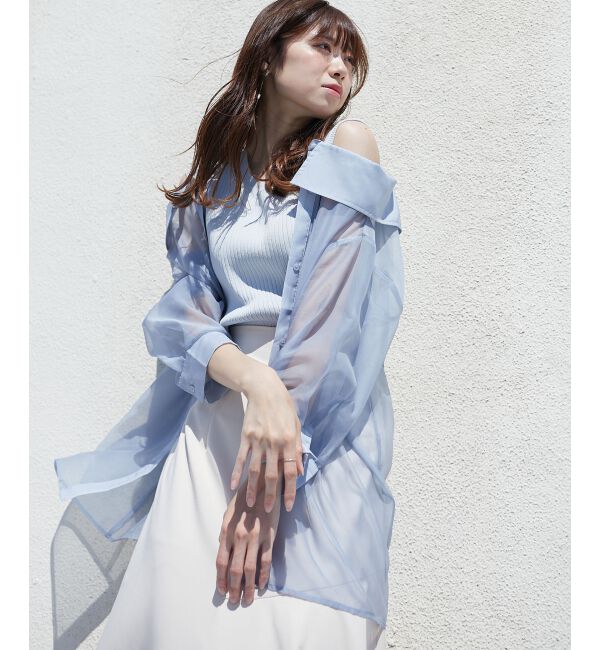 MAJESTICLEGON「タンクセットシアーシャツ」|シャツ・ブラウス|