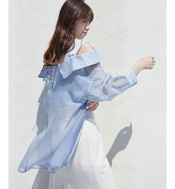 MAJESTICLEGON「タンクセットシアーシャツ」|シャツ・ブラウス|