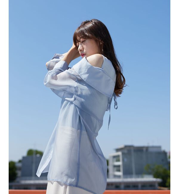 MAJESTICLEGON「タンクセットシアーシャツ」|シャツ・ブラウス|