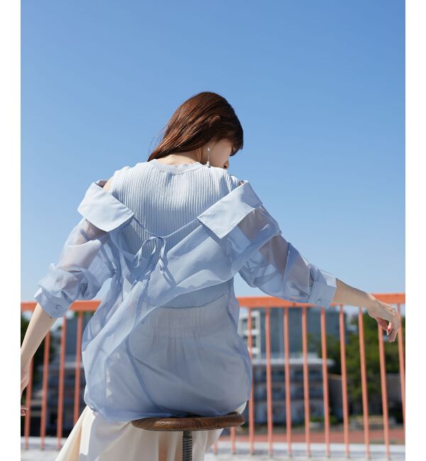 MAJESTICLEGON「タンクセットシアーシャツ」|シャツ・ブラウス|