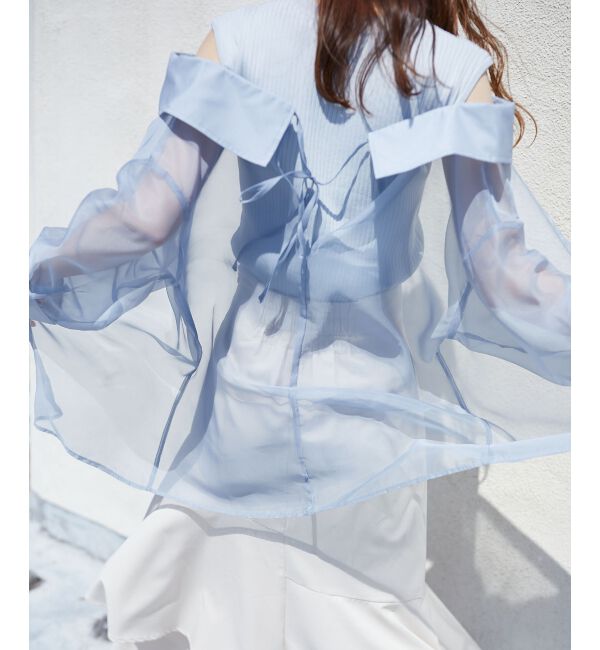 MAJESTICLEGON「タンクセットシアーシャツ」|シャツ・ブラウス|