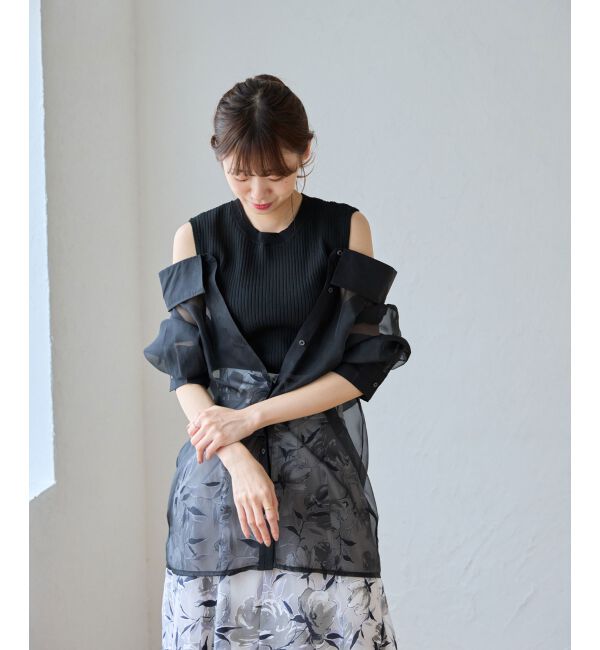 MAJESTICLEGON「タンクセットシアーシャツ」|シャツ・ブラウス|