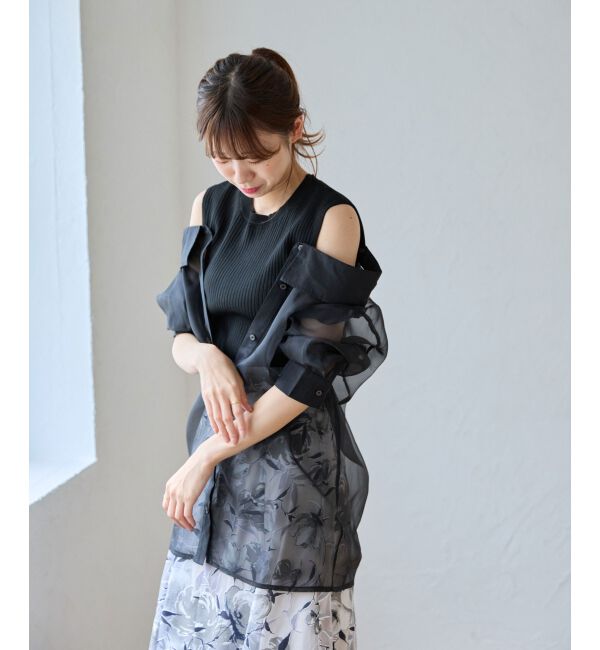 MAJESTICLEGON「タンクセットシアーシャツ」|シャツ・ブラウス|