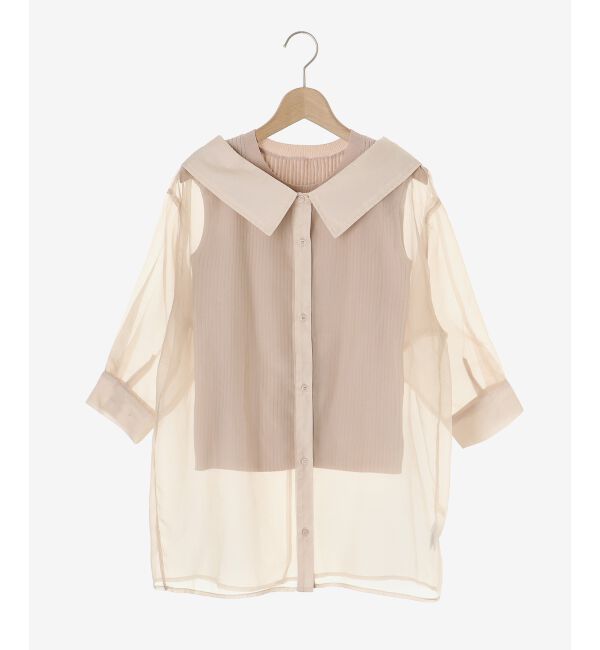 MAJESTICLEGON「タンクセットシアーシャツ」|シャツ・ブラウス|