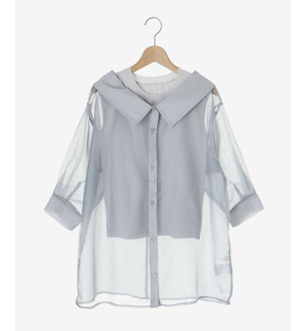 MAJESTICLEGON「タンクセットシアーシャツ」|シャツ・ブラウス|