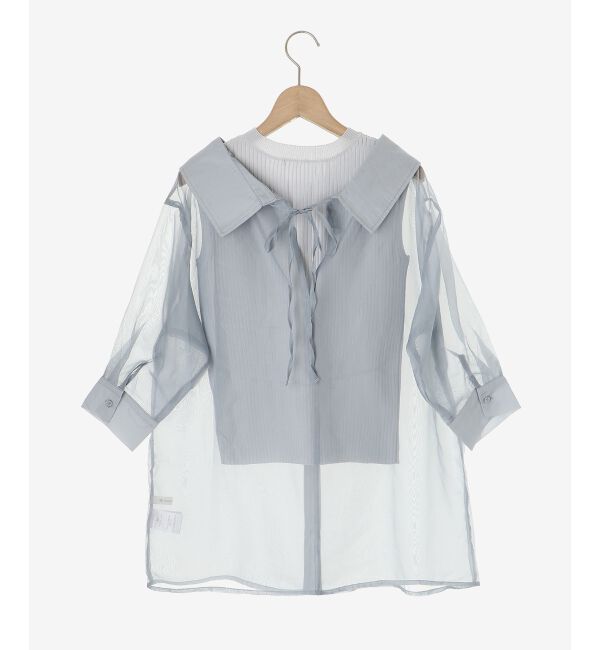 MAJESTICLEGON「タンクセットシアーシャツ」|シャツ・ブラウス|