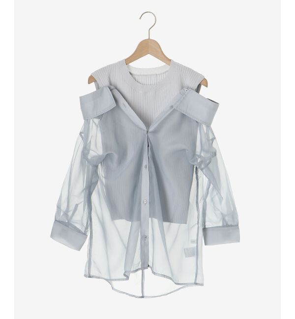 MAJESTICLEGON「タンクセットシアーシャツ」|シャツ・ブラウス|