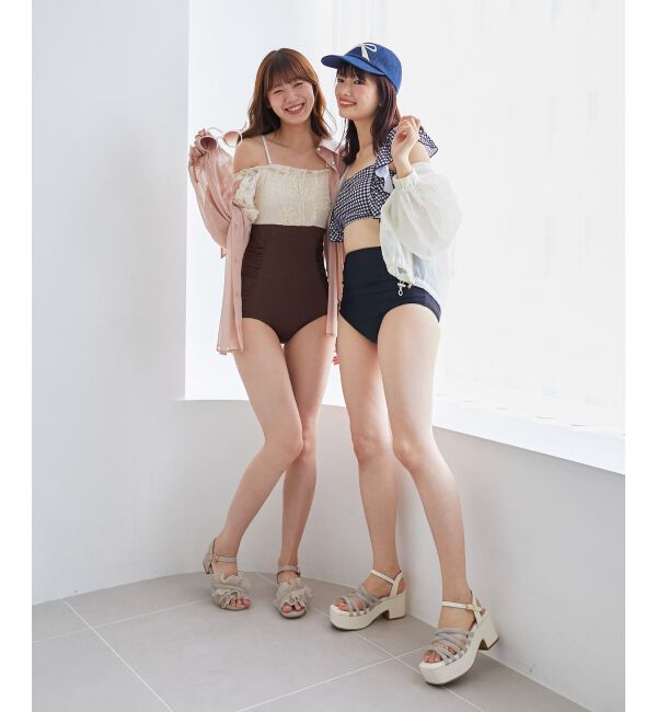 MAJESTICLEGON「レースオフショルスイムウェア/水着」|その他|