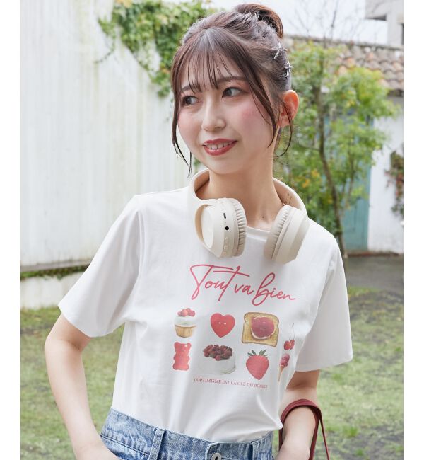  「スイートモチーフTシャツ」|Tシャツ・カットソー|
