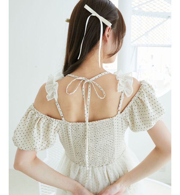  「スイートチュールティアードワンピース」|ワンピース|