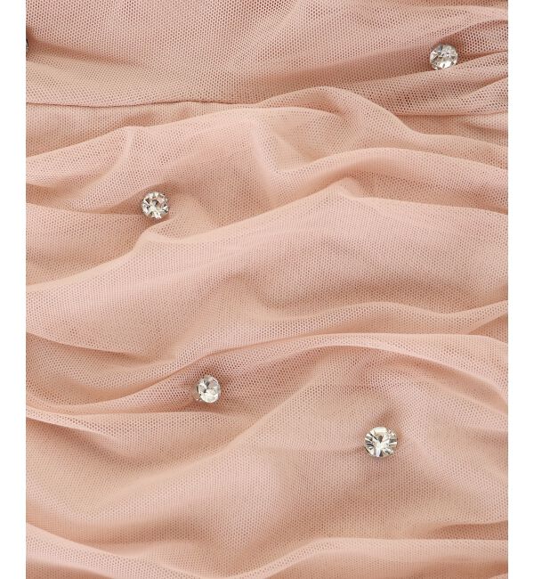  「キラキラビジューチュールトップス」|Tシャツ・カットソー|