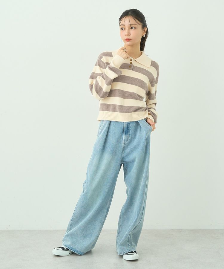 earth music&ecology「ラガーニット」|ニット・セーター|