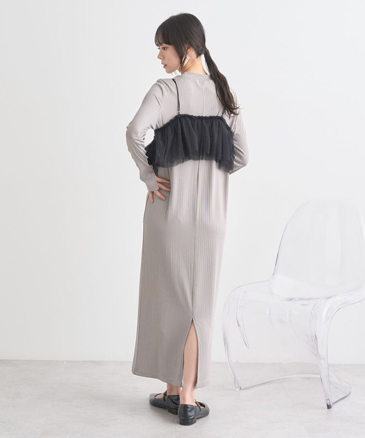 earth music&ecology「SET2点アシメチュールビスチェ＋ワンピース」|ワンピース|