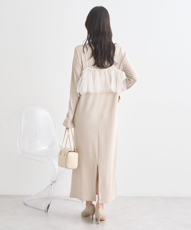 earth music&ecology「SET2点アシメチュールビスチェ＋ワンピース」|ワンピース|