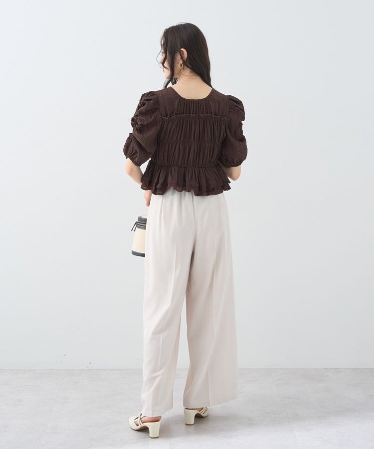 earth music&ecology「レースティアードシャーリングブラウス」|シャツ・ブラウス|