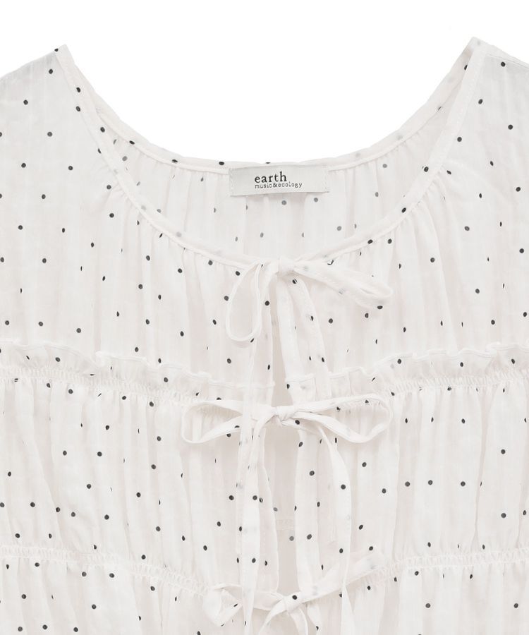 earth music&ecology「レースティアードシャーリングブラウス」|シャツ・ブラウス|