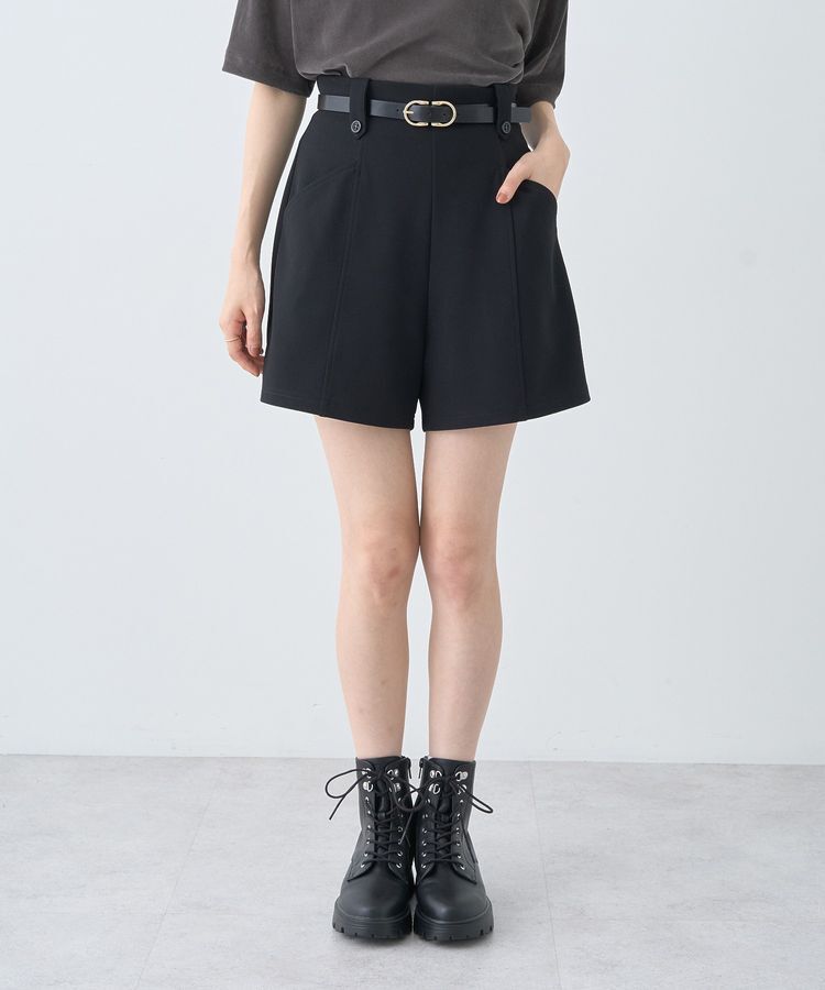earth music&ecology「ベルト付きタブデザインショートパンツ」|その他|