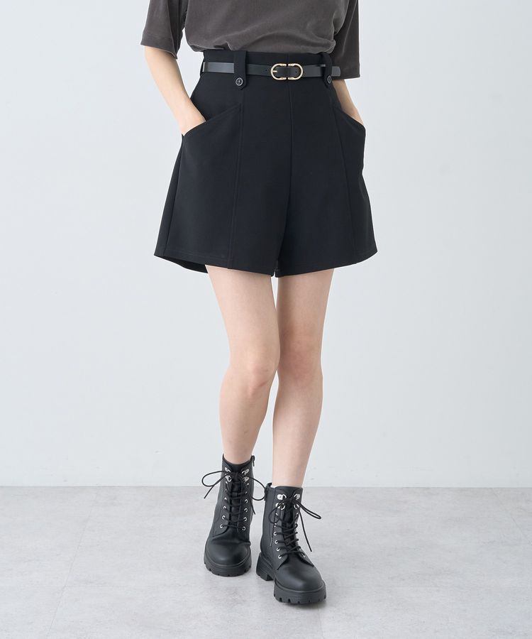 earth music&ecology「ベルト付きタブデザインショートパンツ」|その他|