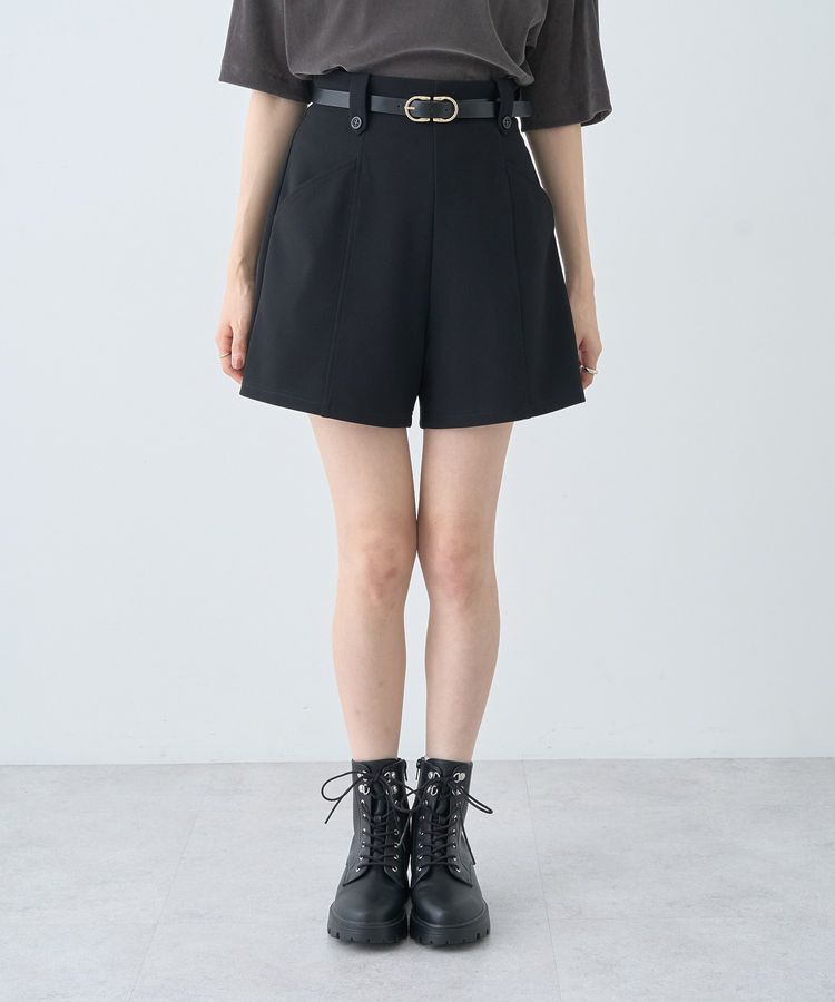 earth music&ecology「ベルト付きタブデザインショートパンツ」|その他|
