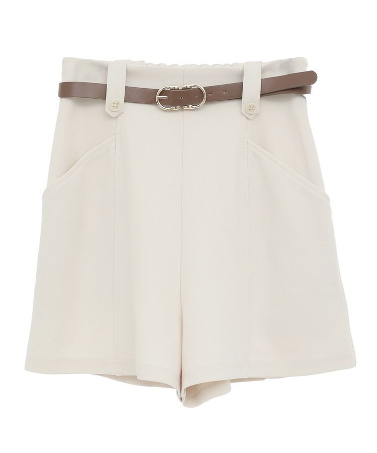 earth music&ecology「ベルト付きタブデザインショートパンツ」|その他|